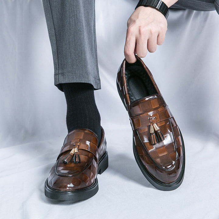 Dalton Embossed Tassel Loafers