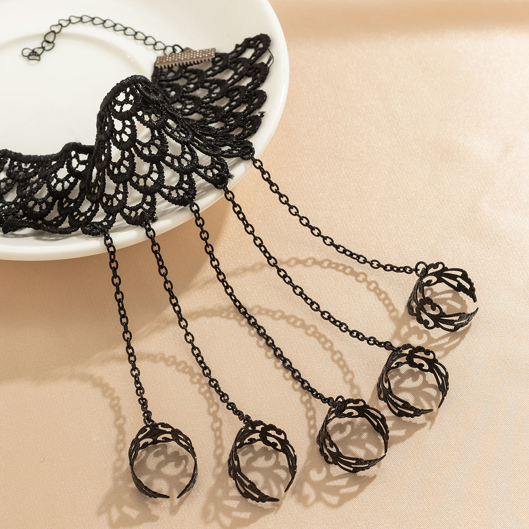 Seraphine Lace Hand Chain