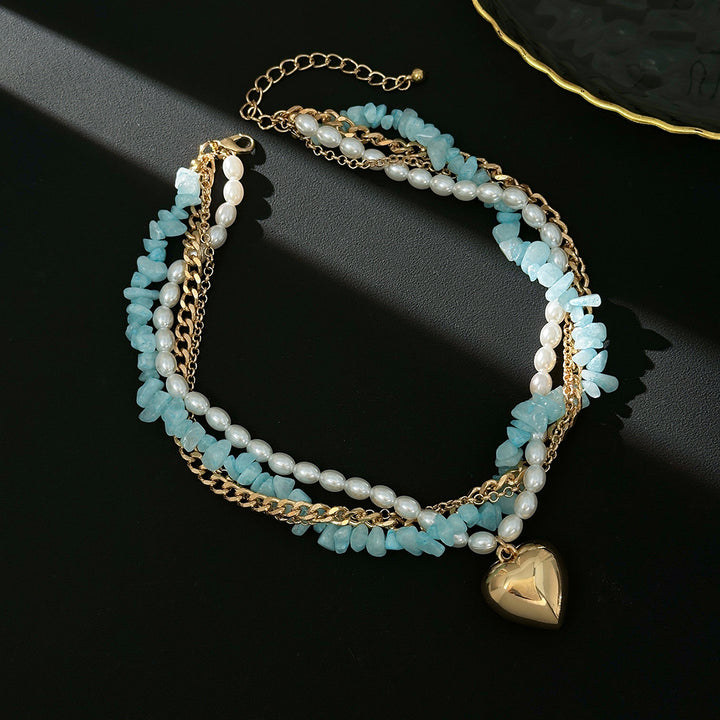 Lorena Stone Heart Necklace