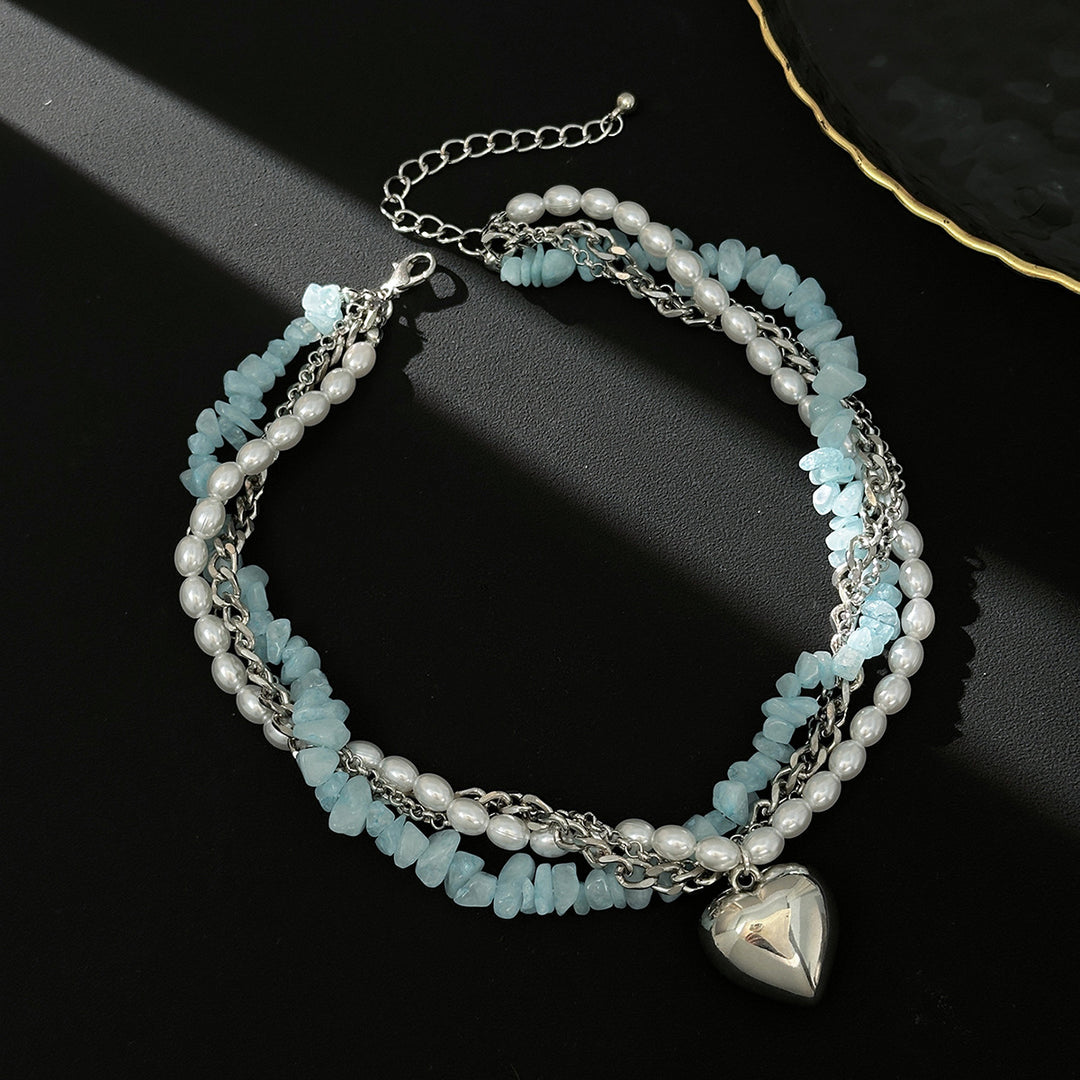 Lorena Stone Heart Necklace