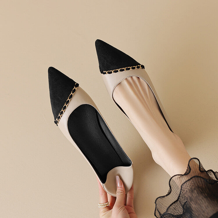 Aveline Pointed-Toe Flats