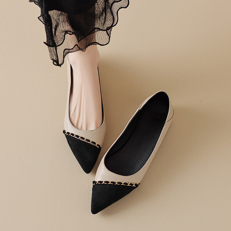 Aveline Pointed-Toe Flats