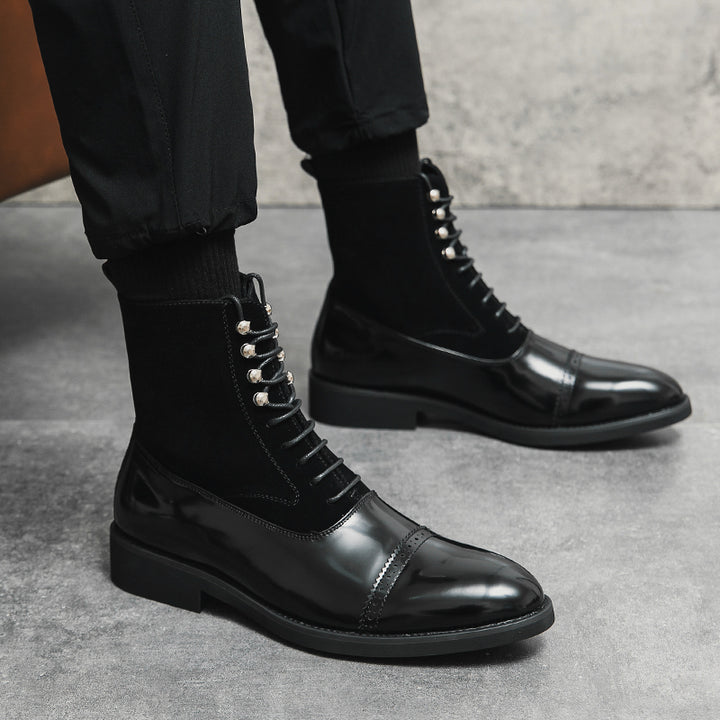 Yvano Stud-Brogue Boots
