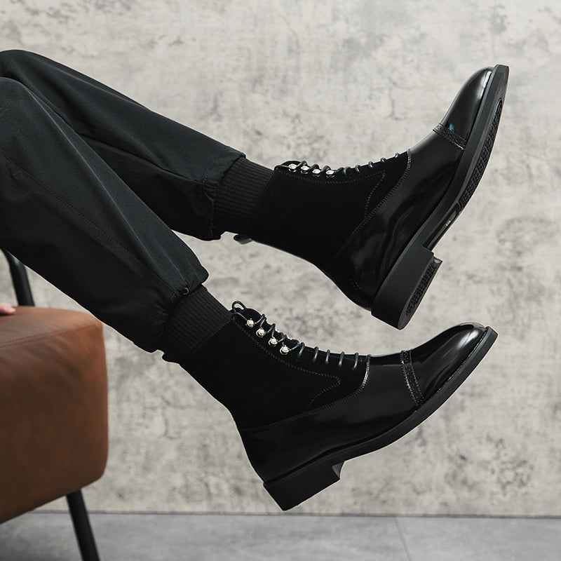 Yvano Stud-Brogue Boots