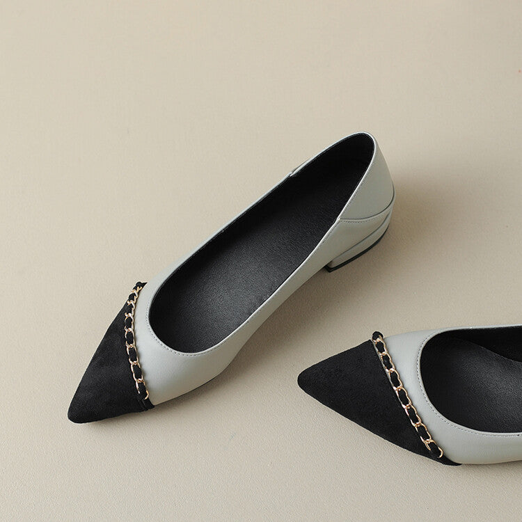 Aveline Pointed-Toe Flats