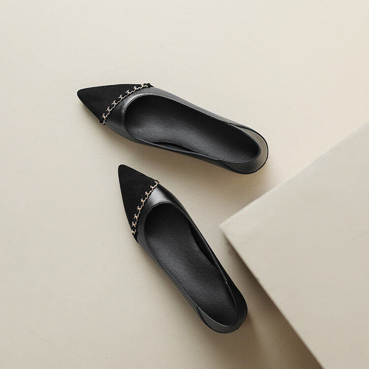 Aveline Pointed-Toe Flats