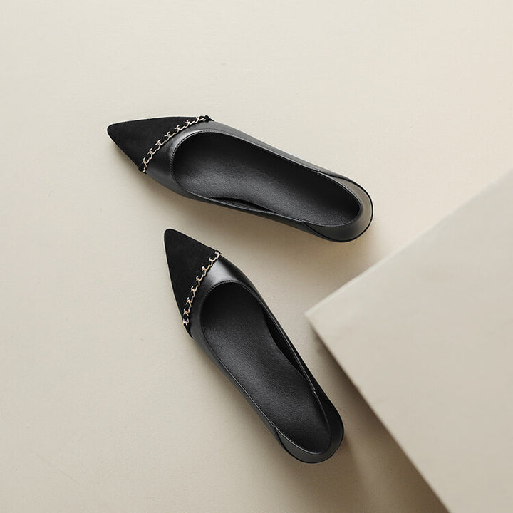 Aveline Pointed-Toe Flats