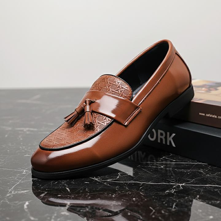 Covani Woven Tassel Loafer