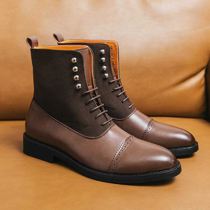 Yvano Stud-Brogue Boots