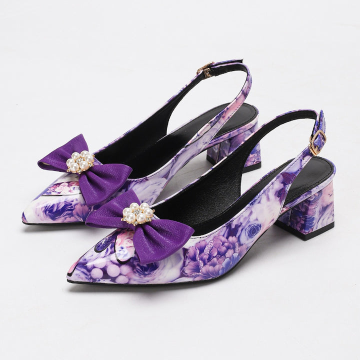 Ariela Botanical Bow Mules