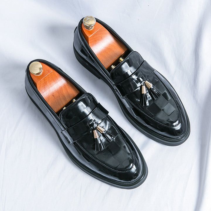 Dalton Embossed Tassel Loafers