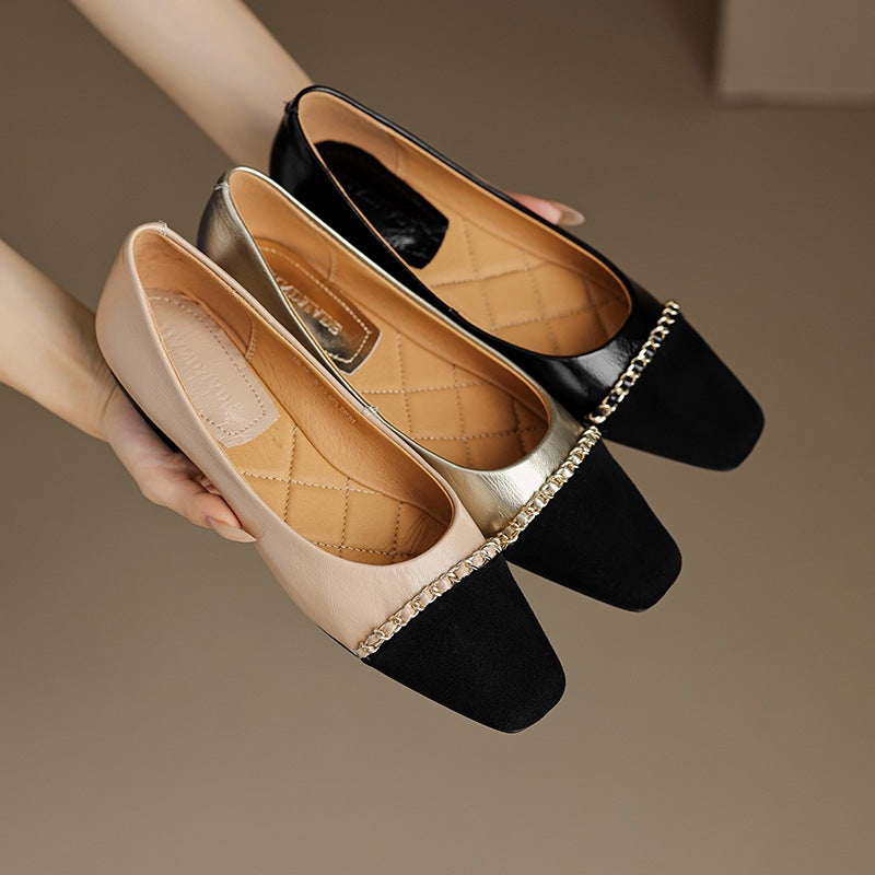 Valentina Soft Leather Flats