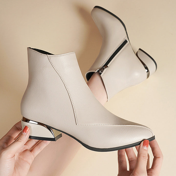 Faye Gilded Ankle Boots