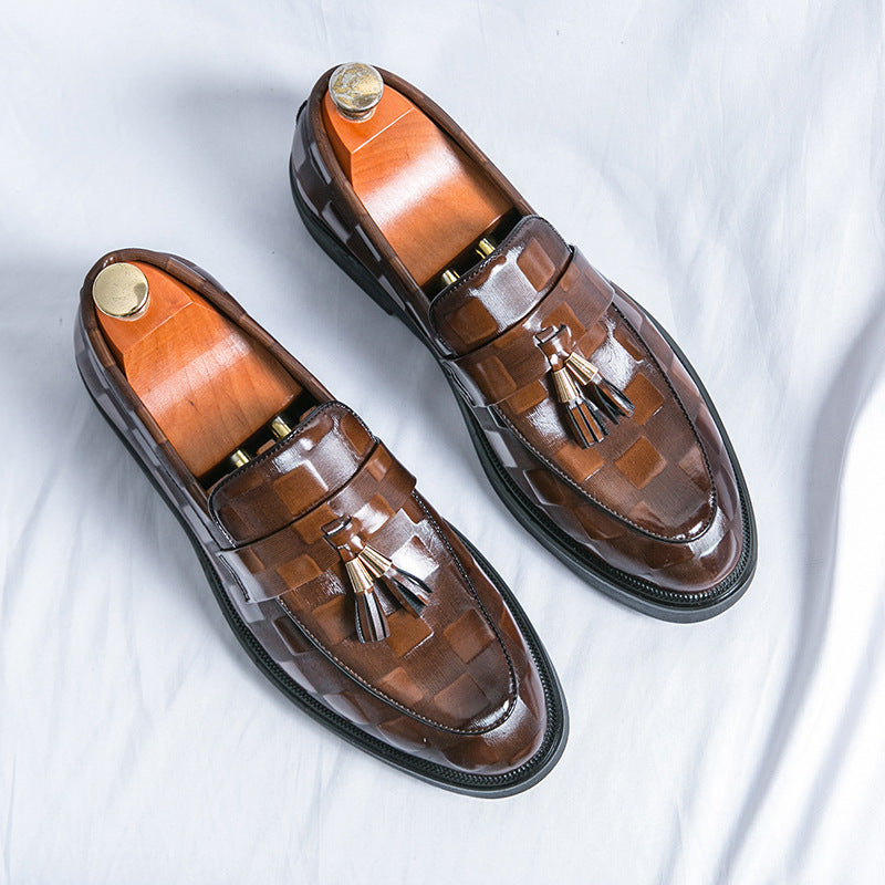 Dalton Embossed Tassel Loafers