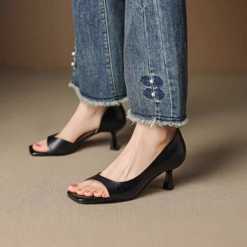 Levara Open Toe Stiletto Mules