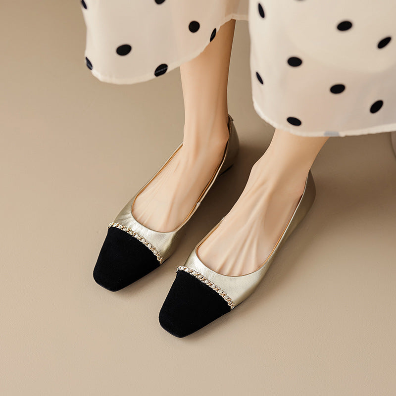 Valentina Soft Leather Flats
