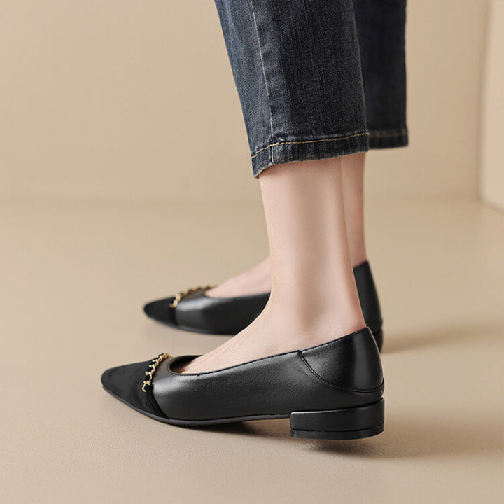 Aveline Pointed-Toe Flats