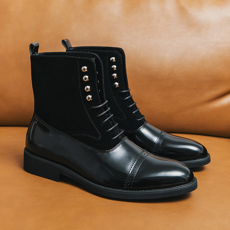 Yvano Stud-Brogue Boots