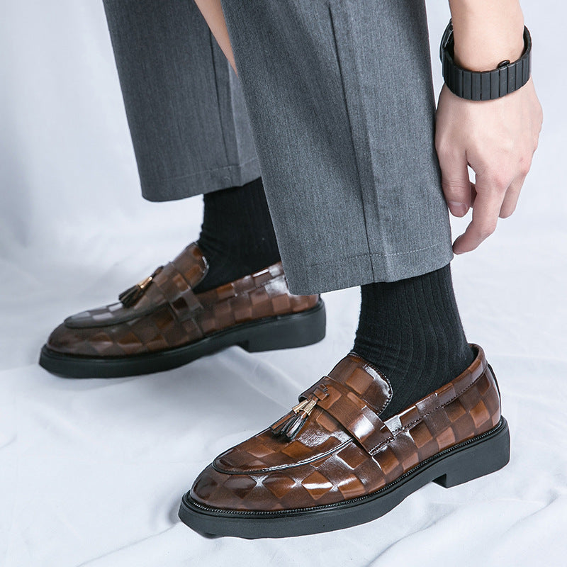 Dalton Embossed Tassel Loafers