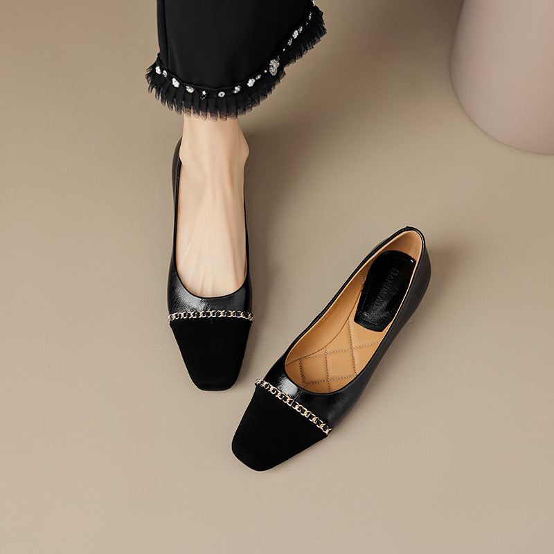 Valentina Soft Leather Flats