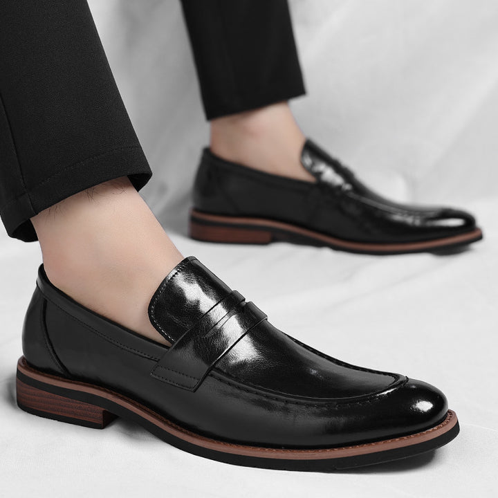 Marcello Burnished Penny Loafers