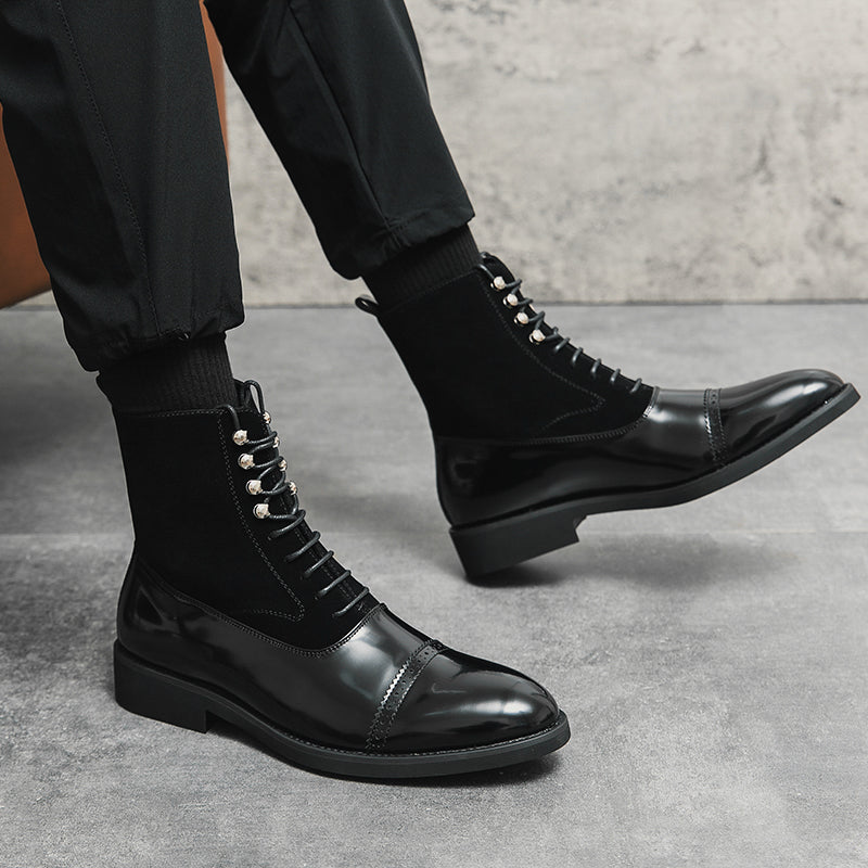 Yvano Stud-Brogue Boots