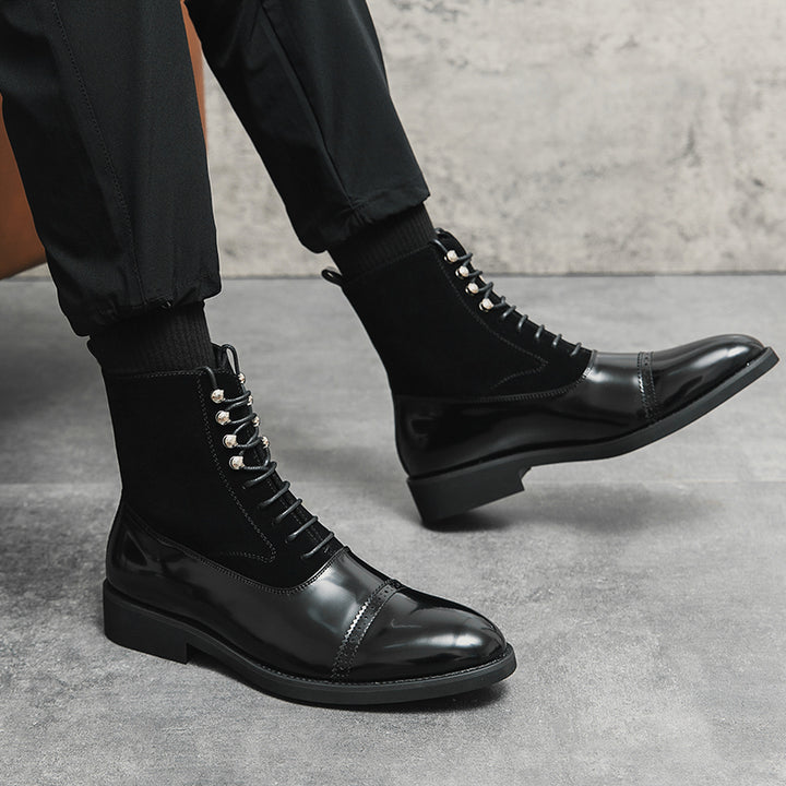 Yvano Stud-Brogue Boots