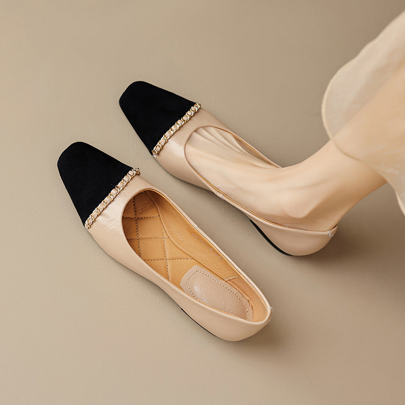 Valentina Soft Leather Flats