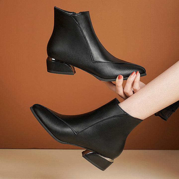 Faye Gilded Ankle Boots