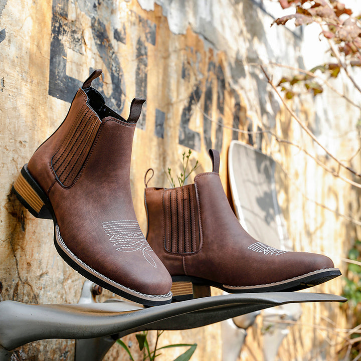 Delaney Western Chelsea Boots