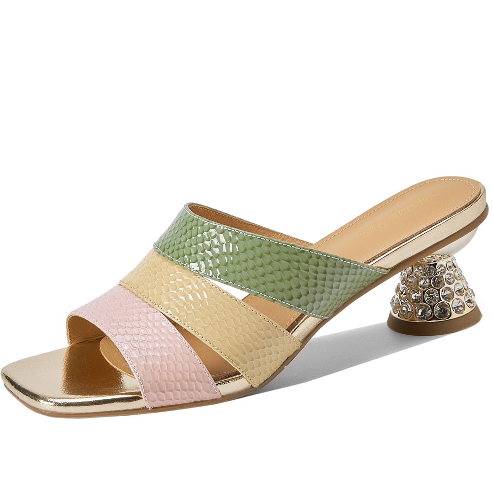 Saviera Color-Block Mules