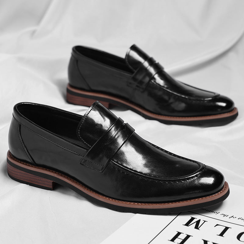 Marcello Burnished Penny Loafers