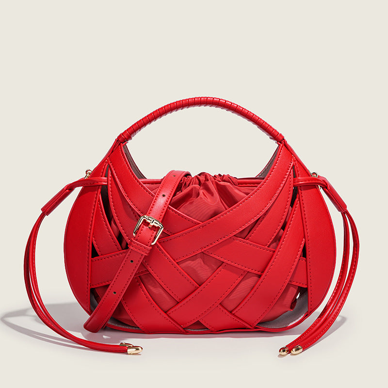 Brienna Lattice Bucket Bag