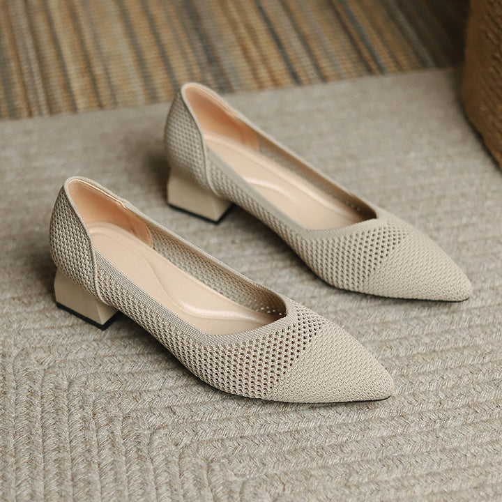 Ottavia Knit Block Heels