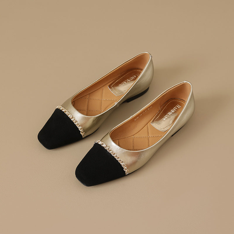 Valentina Soft Leather Flats