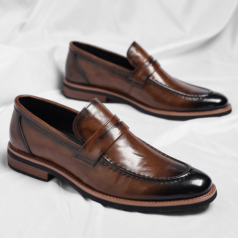Marcello Burnished Penny Loafers