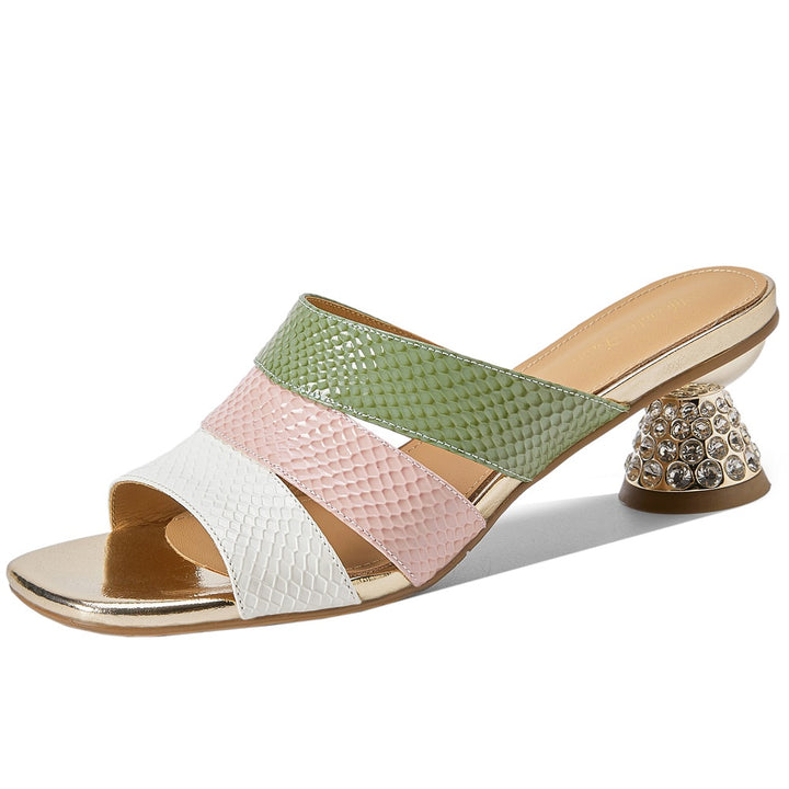 Saviera Color-Block Mules