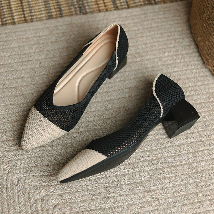 Ottavia Knit Block Heels