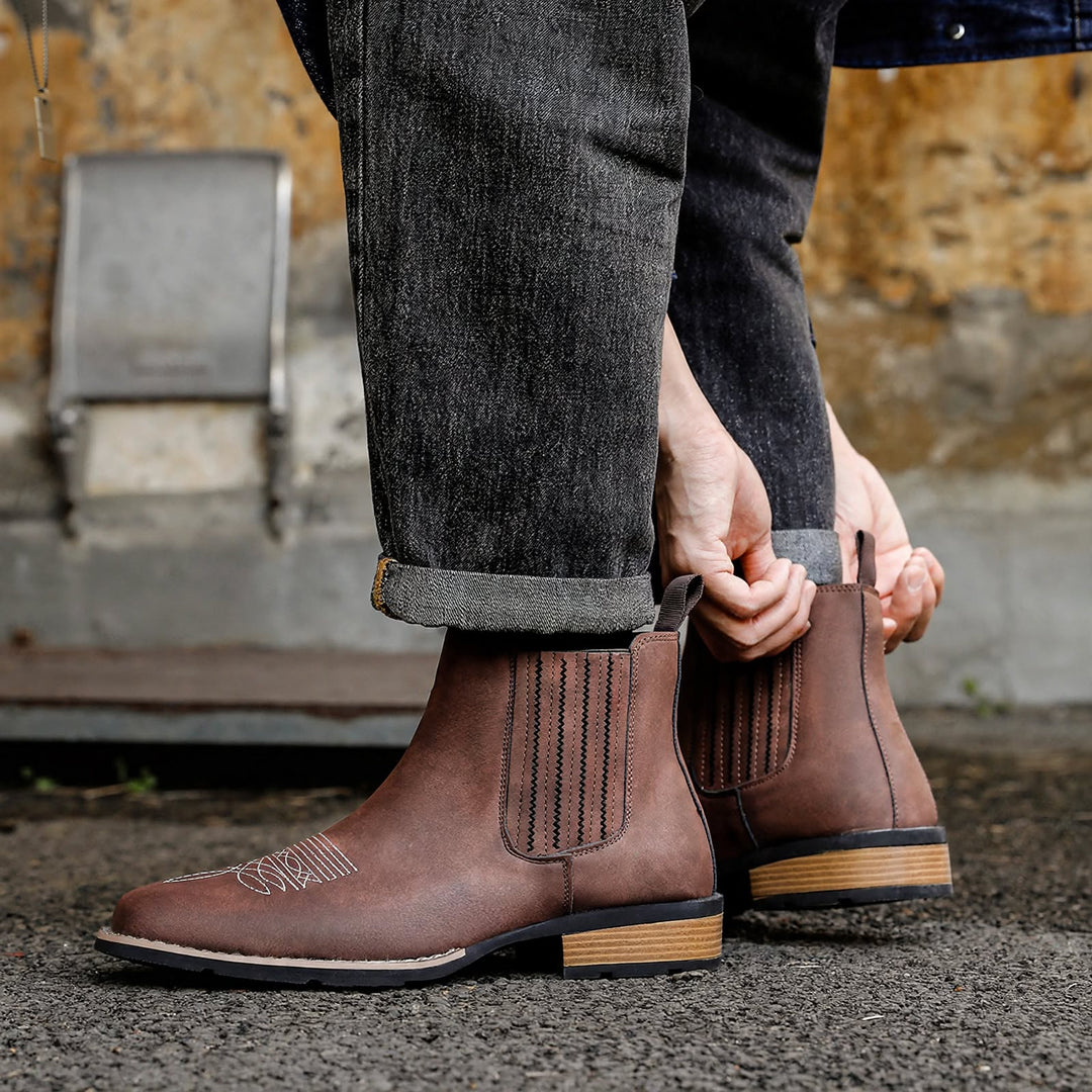 Delaney Western Chelsea Boots