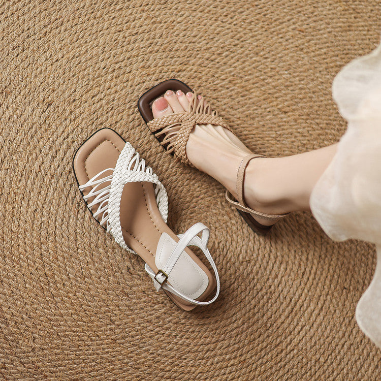 Liora Woven Slingback Sandals