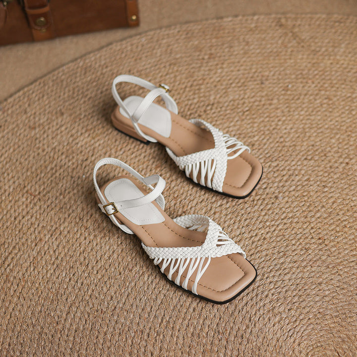 Liora Woven Slingback Sandals