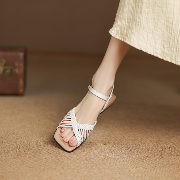 Liora Woven Slingback Sandals