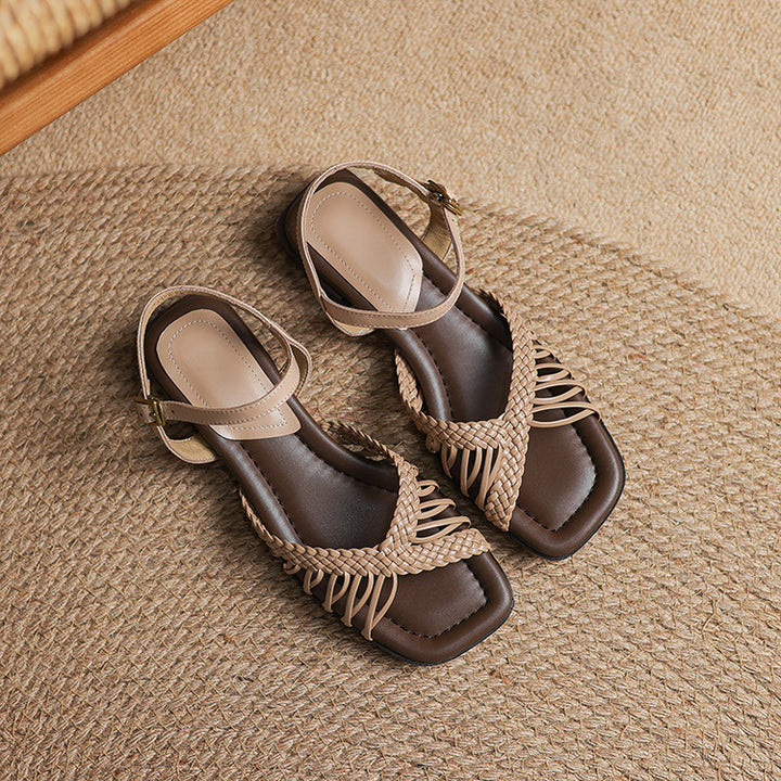 Liora Woven Slingback Sandals
